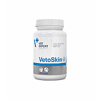 Капсули VetExpert VetoSkin ВетоСкін для здоров'я шкіри та шерсті кішок та собак, 60 капс