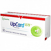 Таблетки Vetoquinol UpCARD Апкард 0,75 мг, диуретик при застойной сердечной недостаточности для собак, 10 таб