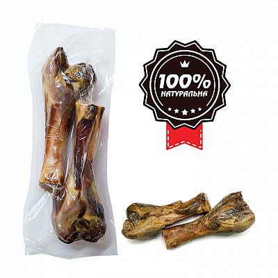 Ласощі Alpha Spirit Ham Bones Two Half м'ясна кістка Дві половинки, 15 см, 2 шт