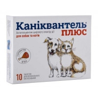 Антигельмінтик Haupt Pharma Каніквантель Плюс для собак, котів, 10 таб