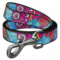 Повідець для собак нейлоновий WAUDOG Nylon, малюнок "Літо" , Ш 20 мм, Дов 122 см