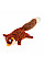 Іграшка для собак Лисиця з пищалкою GiGwi Plush, текстиль, 9 см