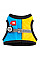 Шлея для собак м'яка WAUDOG Clothes з QR паспортом, "Colors of freedom", XS4, В 36-39 см, С 26-28 см
