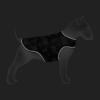 Куртка-накидка для собак WAUDOG Clothes, рисунок "Дом", L, А 41 см, B 58-70 см, С 42-52 см