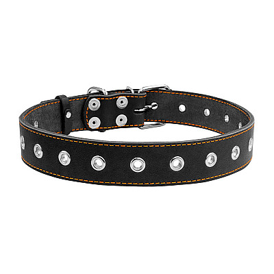 Ошейник "CoLLaR" безразмерный (ширина 35мм, длина 69см) черный