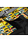 Шлея для собак м'яка WAUDOG Clothes з QR паспортом, малюнок "Бетмен вінтаж", S1, В 40-45 см, С 29-31 см