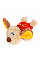 Іграшка для собак Собачка з пищалкою GiGwi Plush, текстиль, пластик, 13 см