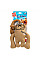 Игрушка для собак Обезьяна с пищалкой GiGwi Puffer zoo, текстиль, веревка, 31 см