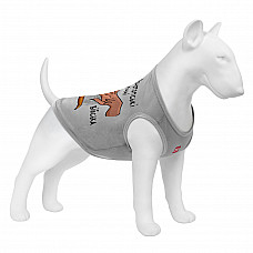 Майка для собак WAUDOG Clothes малюнок "Конотопські магічні війська", сітка, M, B 38-41 см, C 20-23 см сірий