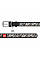Нашийник WAUDOG Design з малюнком "Зебра", преміум шкіра, металева пряжка (ширина 15 мм, довжина 27-36 см) чорний