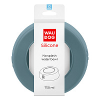 Миска-непроливайка WAUDOG Silicone, 750 мл сірий