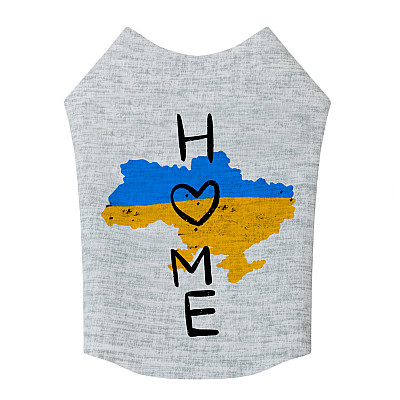 Майка для собак WAUDOG Clothes малюнок "Дім", M47, B 70-76 см, С 41-46 см