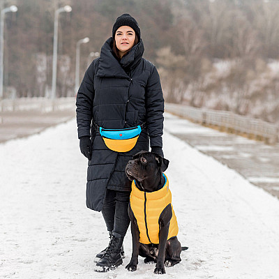 Двостороння курточка AiryVest для собак , "Colors of freedom", розмір L 55