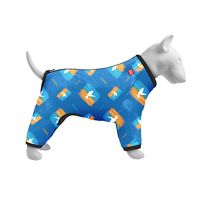 Ветровка для собак WAUDOG Clothes, рисунок "Знамя", S40, В 56-59 см, С 37-40 см