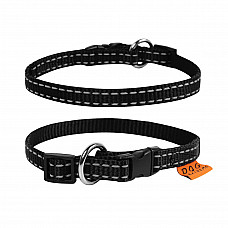 Нашийник "Dog Extreme" з нейлону регульований (ширина 15мм, довжина 23-35см), чорний