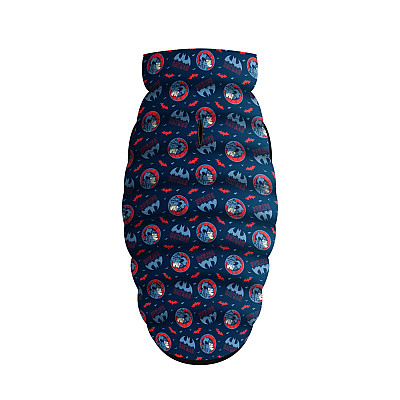 Курточка для собак WAUDOG Clothes з малюнком "Бетмен червоно-блакитний", XS25, В 37-40 см, С 24-27 см