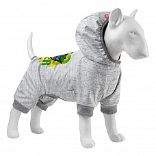 Комбінезон для собак WAUDOG Clothes малюнок "Джокер", софтшелл, L55, B 69-76 см, С 46-52 см