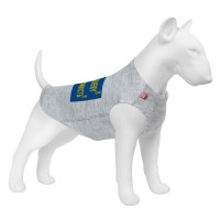 Майка для собак WAUDOG Clothes рисунок "Смелость", XS22, B 30-35 см, С 19-24 см