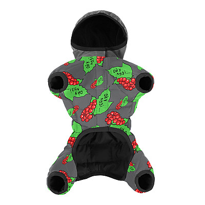Комбинезон для собак WAUDOG Clothes рисунок "Калина", S30, В 57-59 см, С 40-43 см