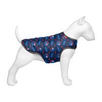 Курточка-накидка для собак WAUDOG Clothes, рисунок "Бэтмен красно-голубой", L, А 41 см, B 58-70 см, С 42-52 см