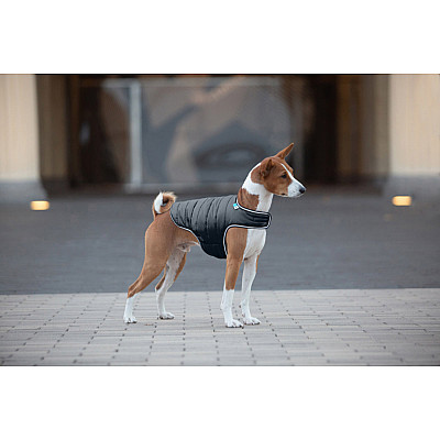 Куртка-накидка для собак AiryVest, L, B 58-70 см, С 42-52 см чорний