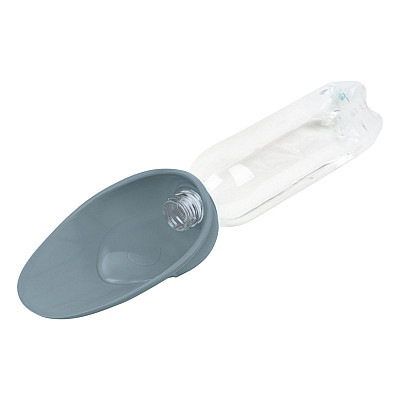 Поїлка-насадка на пляшку WAUDOG Silicone, 165х90 мм сірий