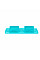 Миска складная WAUDOG Silicone,385х230х50 мм голубой