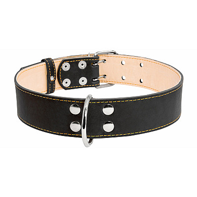 Ошейник "CoLLaR" двойной (ширина 45мм, длина 56-68см) черный