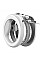 Поводок-рулетка для собак WAUDOG R-leash, круглая, XS-M, до 40 кг, 2,9 м, светоотражающая лента белый