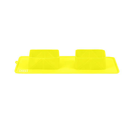 Миска складная WAUDOG Silicone,385х230х50 мм желтый
