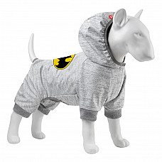 Комбінезон для собак WAUDOG Clothes малюнок "Бетмен лого", софтшелл, M35, B 54-60 см, С 34-40 см