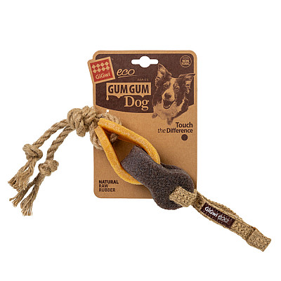 Игрушка для собак Резиновая цепь GiGwi Gum Gum, экорезина, текстиль, 40 см