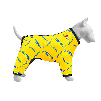 Вітровка для собак WAUDOG Clothes, малюнок "Сміливість", M35, В 59-62 см, С 37-40 см