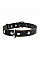 Ошейник "CoLLaR" одинарный с украшениями (ширина 25мм, длина 38-50см) черный