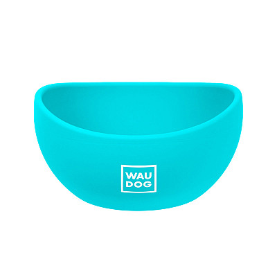 Миска WAUDOG Silicone, 250 мл голубой