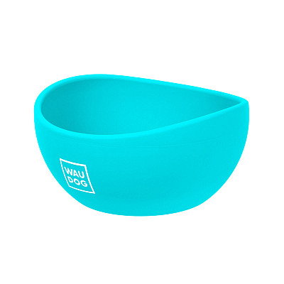 Миска WAUDOG Silicone, 250 мл голубой