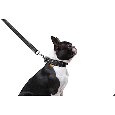 Повідець "Dog Extreme" з нейлону подвійний (ширина 20мм, довжина 122см), чорний