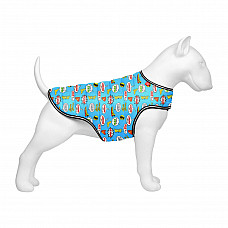 Курточка-накидка для собак WAUDOG Clothes, малюнок "Ліга Справедливості", M, А 37 см, B 52-62 см, С 36-47 см