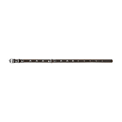 Ошейник &Cot;CoLLaR одинарный с украшениями (ширина 14мм, длина 27-35см) черный
