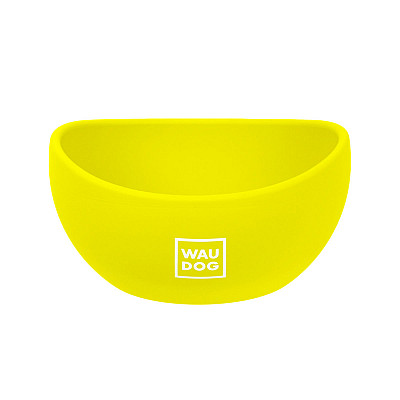 Миска WAUDOG Silicone, 250 мл желтый