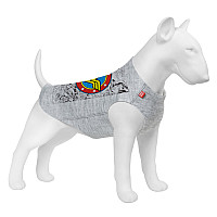 Майка для собак WAUDOG Clothes рисунок "Чудо-женщина комикс", XS25, B 35-40 см, С 20-25 см