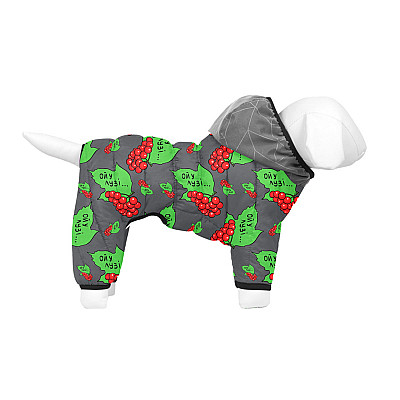 Комбінезон для собак WAUDOG Clothes малюнок "Калина", M35, В 59-62 см, С 37-40 см