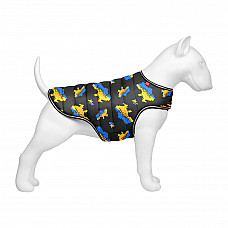 Курточка-накидка для собак WAUDOG Clothes, малюнок "Дім", XS, А 26 см, B 33-41 см, С 18-26 см