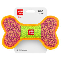Игрушка для собак WAUDOG Fun, "Кость", Ш 20 см, Д 12 см розовый