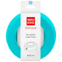 Миска-непроливайка WAUDOG Silicone 1 л синий