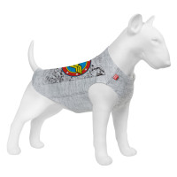 Майка для собак WAUDOG Clothes малюнок "Чудо-жінка комікс", XS30, B 40-46 см, С 23-28 см