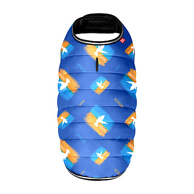 Куртка-накидка для собак WAUDOG Clothes, рисунок "Знамя", L, А 41 см, B 58-70 см, С 42-52 см