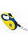 Повідець-рулетка для собак WAUDOG R-leash, малюнок "Colors of freedom", M, до 25 кг, 5 м, світловідбивна стрічка