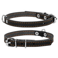 Ошейник "CoLLaR" одинарный (ширина 20мм, длина 32-40см) черный
