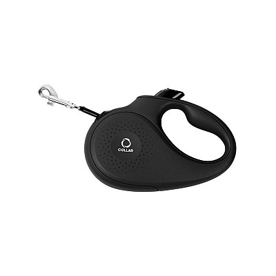 Поводок-рулетка CoLLaR для собак размер M, 25 кг, 5 м, лента черный